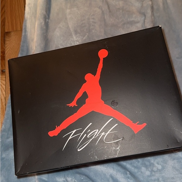 Jordan High-Top Sneakers in White and Light Blue - Picture 8 of 10